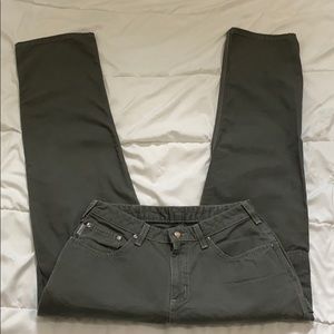 Carhartt Army Green Twill Utility Work Pants 30x32